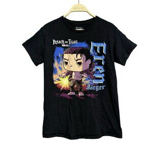 Funko Eren Jaeger Attack Titan Tshirt Men Size S Anime Manga Japanese Graphic